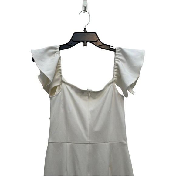 CHELSEA 28 OFF THE SHOULDER JUMPSUIT IN IVORY CLOUD - Picture 10 of 13